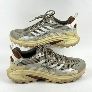 Merrell Moab Speed 2 Vent 2K 1TRL Mens 10 Mesh Tan Beige Brown Hiking Shoes GORP